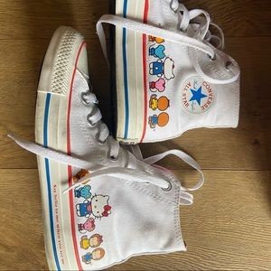 Hello Kitty High-Top Converse - Sz 6 Women’s